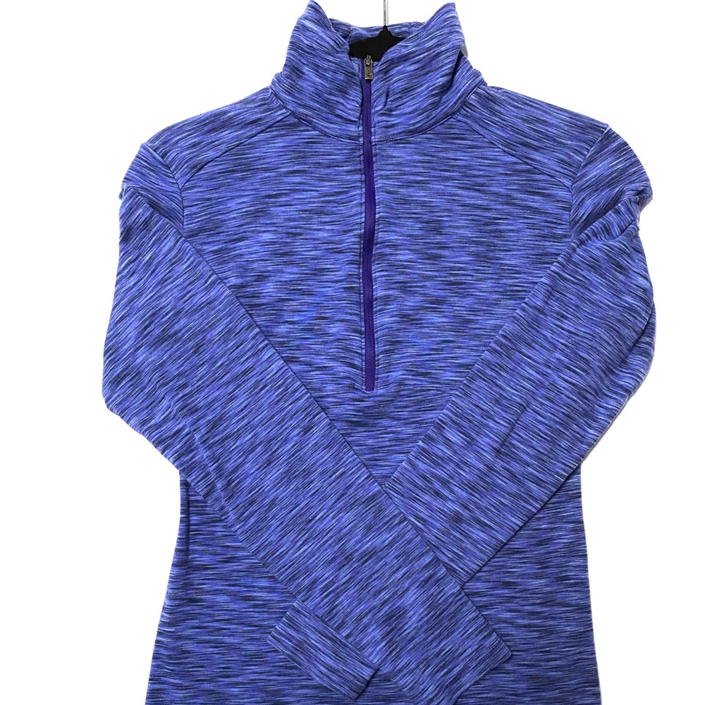 Columbia medium royal blue lightweight zip pullover top